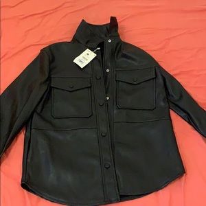 Berksha leather shacket
